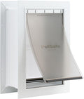 Large wall-mounted pet door with double flap – view 3