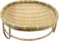 Handwoven Elevated Pet Bed with Raised Base, Sleeping Basket, 39cm