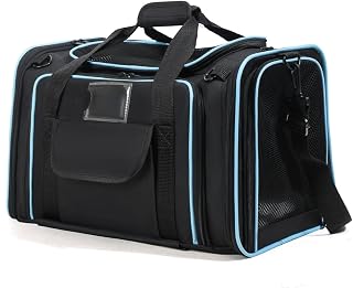 Industrial Pet Carrier Bag for Cats with Ventilated Mesh, Oxford Cloth and Fleece
