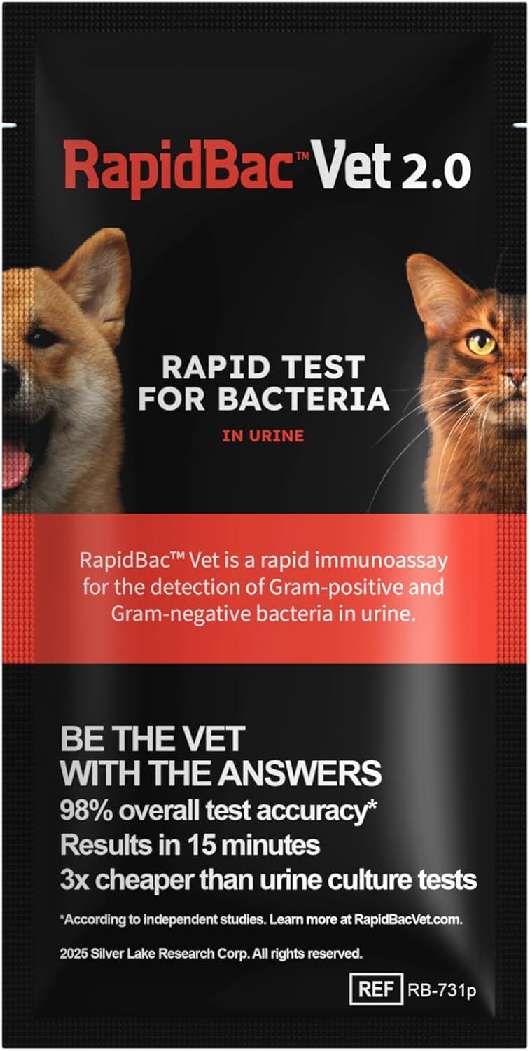 At-home urine bacteria screening test kit for dogs and cats – view 2