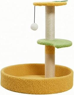 Freestanding Compact Cat Activity Center with Scratch Pad for Kittens