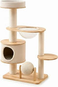 Cat Tower Furniture with Scratching Post and Sleeping Condo
