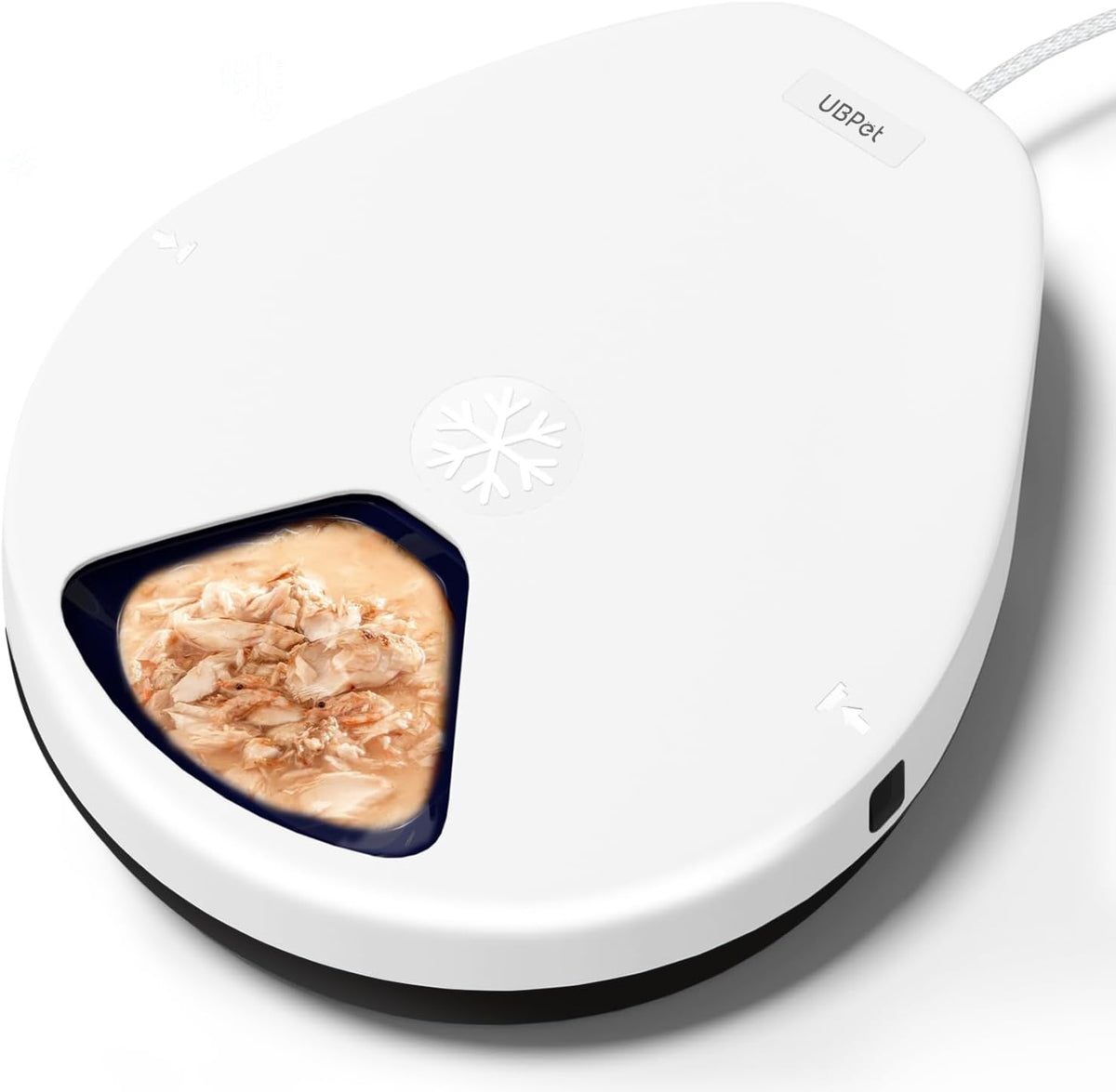 Off-white refrigerated automatic wet food cat feeder – view 5