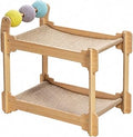 2-Level Sisal Cat Scratcher Bed, Bunk Style with Scratching Pads, Sturdy, Elevated, Style A