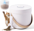 Vacuum-seal pet food storage container with scoop – view 2