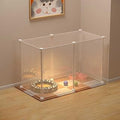 Metal Cat Cage Playpen, Detachable, Easy to Clean, 75 x 39 x 47 cm