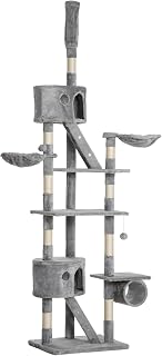 Cat Tree Tower, Height Adjustable Up to 102.5 Inch