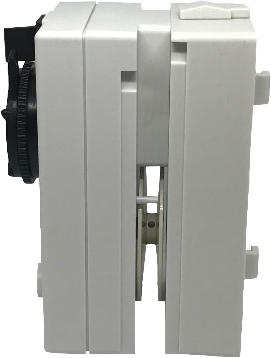 Pet door motor mounted above a vertical sliding dog door panel