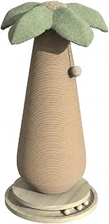 Freestanding Cat Scratcher with Wood Base and Ball Track, Size L
