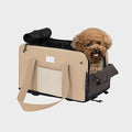 Center Console Pet Carrier, 2-in-1 Dog Car Seat and Handheld Travel Tote