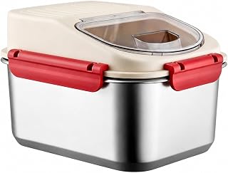 Multipurpose Stainless Steel Kibble Storage Bin, Dishwasher Safe, 9L