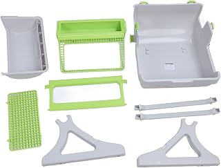 Self-Cleaning Semi-Automatic Cat Litter Box, Tipping Bucket Style, Large, PP Plastic