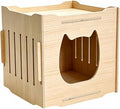 Ventilated Cat House with Divided and Enclosed Sleeping Space, Style B