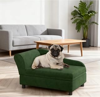 Pet Sofa Bed with Storage and Cushion