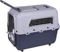 Large Dog Crate Pet Carrier with Trolley Style Design