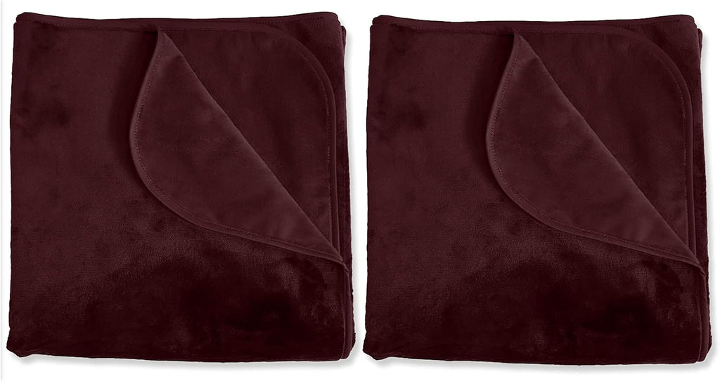 Two black and charcoal reversible waterproof pet throw blankets, 30 x 35 inches – view 2