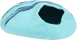 Artificial Wool Cat Cave Dome Bed for Indoor Kittens and Cats