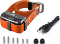 Remote dog training collar with handheld transmitter and beacon lights – view 3