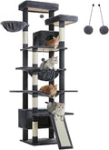 81" Tall Multi-Level Cat Tree for Large Adult Indoor Cats