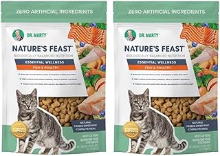 Dr. Marty Essential Wellness Fish and Poultry Dry Cat Food, 12 oz, 2 Pack