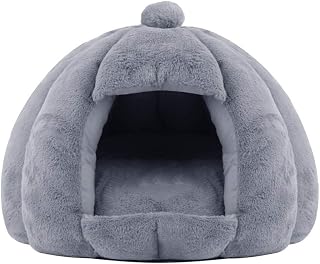 Foldable Winter Warm Cat and Dog Bed with Soft Sleeping Pad, Style E