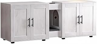 Double Cat Litter Box Enclosure for 2 Cats