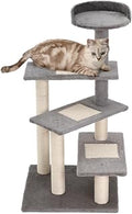 40-Inch 5-Level Revolving Stair Cat Tree with Play Center and Resting Perch