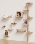 Cat Wall Shelves and Tall Cat Tree for Wall
