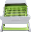 Semi-Automatic Tipping Bucket Cat Litter Box with Spacious Interior