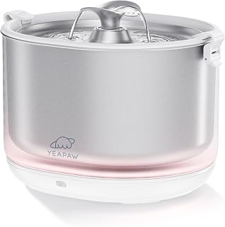 Pumpless Stainless Steel Cat Water Fountain with Bucket and Bowl, Filters, 2 Pack