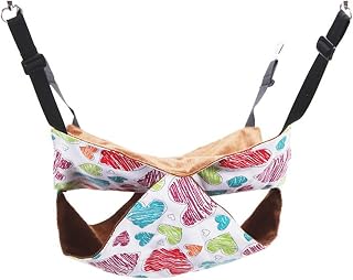Canvas Hanging Cat Hammock Bed with Love Pattern for Kittens
