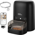 HoneyGuaridan RFID Automatic Cat Feeder, 4.6L, Collar Tag Activated, 5G WiFi App Control with Diet Tracking