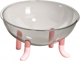 Raised Cat Bed with Transparent Sleeping Chamber and Legs, Open-top, Cozy, for Home Use, Pink Legs