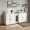 Extra Large Double Cat Litter Box Enclosure for 2 Cats