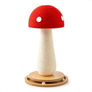 Cat Scratching Pole, Sisal-Wrapped, Stable, With Turntable