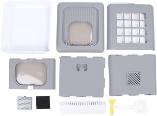 Enclosed Cat Litter Box, Extra Large, Foldable, Top Entry, Anti-Splash, with Shovel