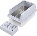 Stainless Steel Cat Litter Box, Extra Large