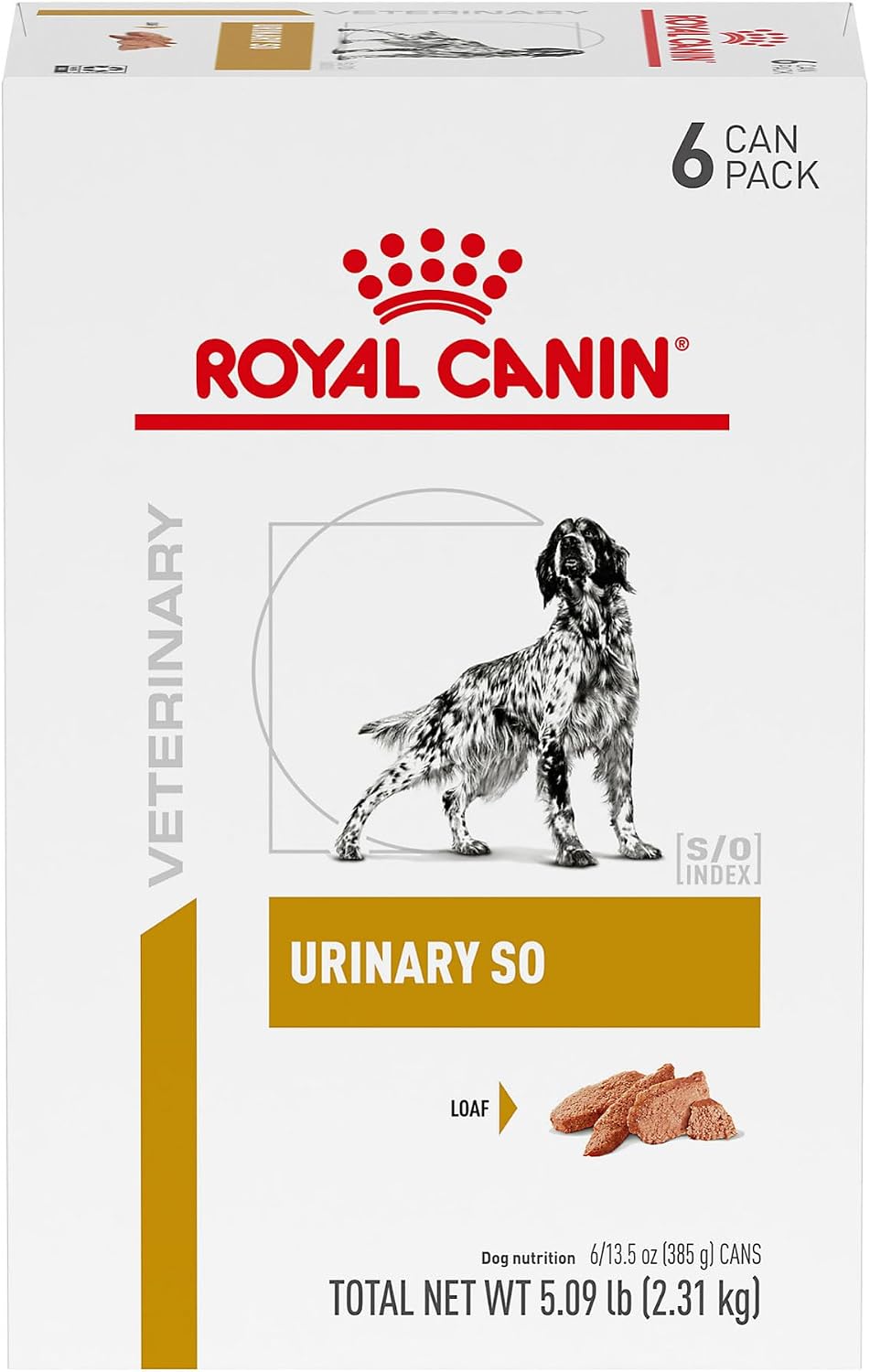 Pack of 24 cans of veterinary urinary diet loaf in sauce dog food – view 3