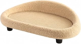 Cat Scratcher Bed Sofa, Cozy, Beige, for Living Room