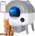 Automatic Self-Cleaning Cat Litter Box for Cats 2.2 to 28 Lbs, App Controlled