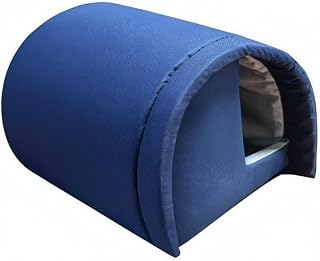 Cat Shelter with Soft Bottom, Portable Enclosed, Navy Blue, 4KG