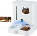 Automatic pet feeder with water dispenser and built-in camera