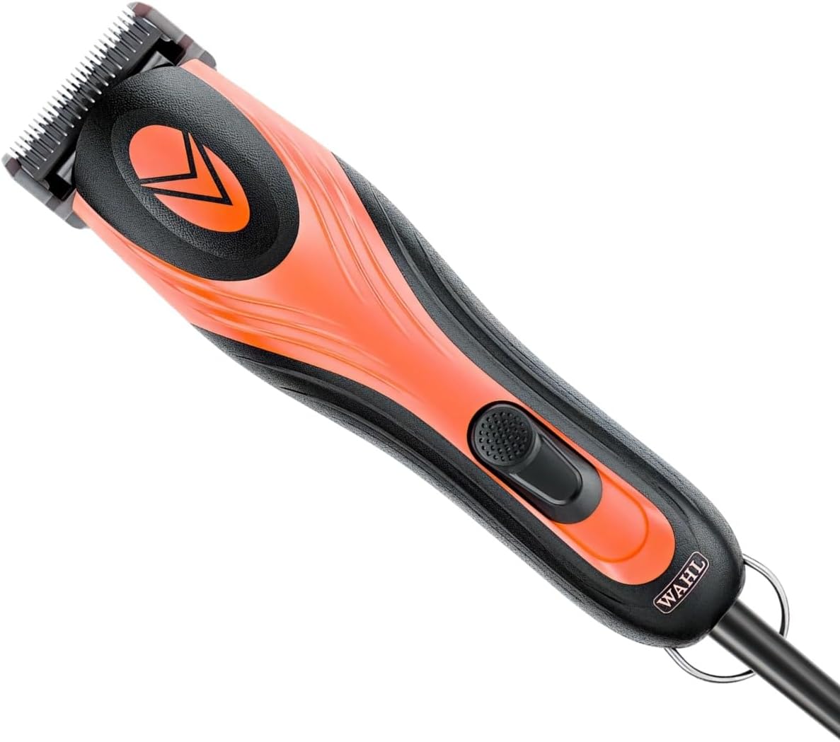 Corded pet grooming clipper with detachable metal blade