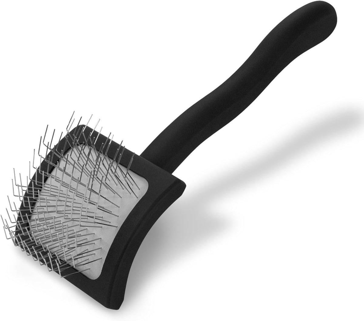 Coral large slicker dog brush with extra-long angled pins – view 12