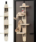 Over-the-Door Hanging Cat Shelf and Climber Tower, Multi-Level, No Floor Space Needed