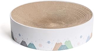 Corrugated Cat Scratching Board, 33cm Scratcher Pad for Couch or Bed