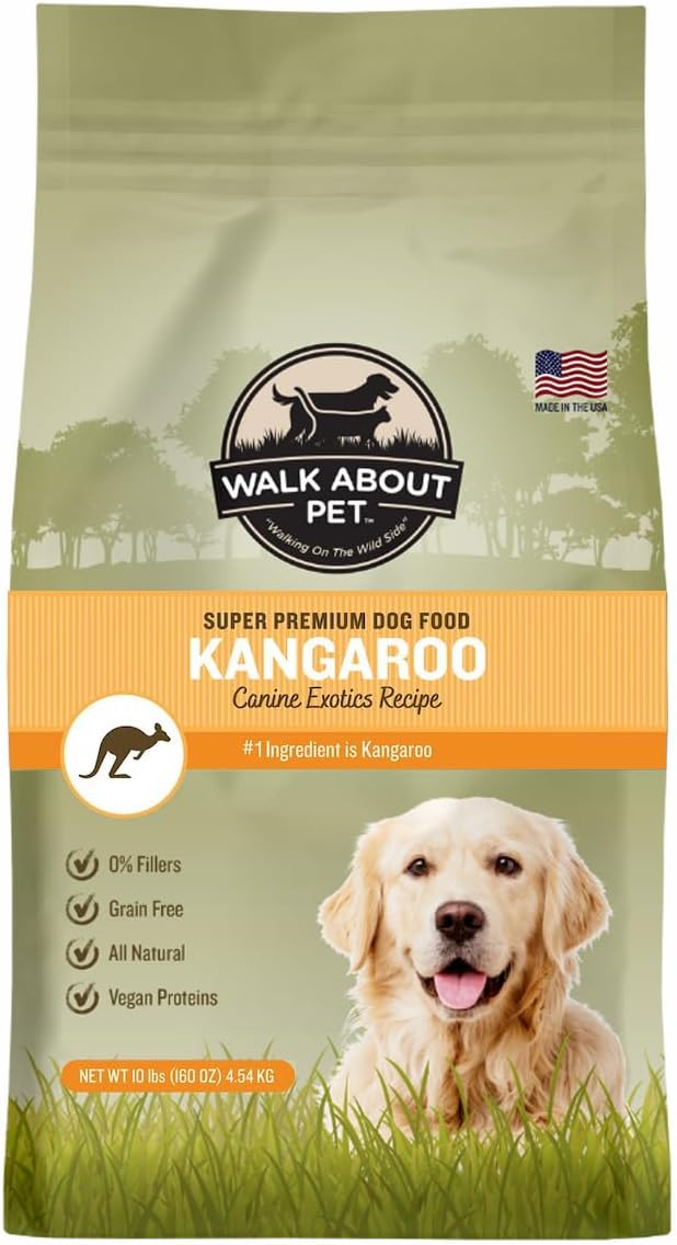10 lb bag of kangaroo recipe grain-free dry dog food