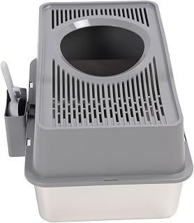 3-Piece Stainless Steel Cat Litter Box