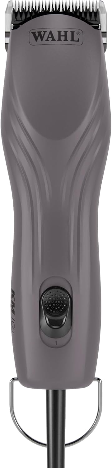 Purple corded two-speed pet grooming clipper