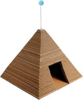 Cat Scratcher with Paperboard Body and Bottom Entry